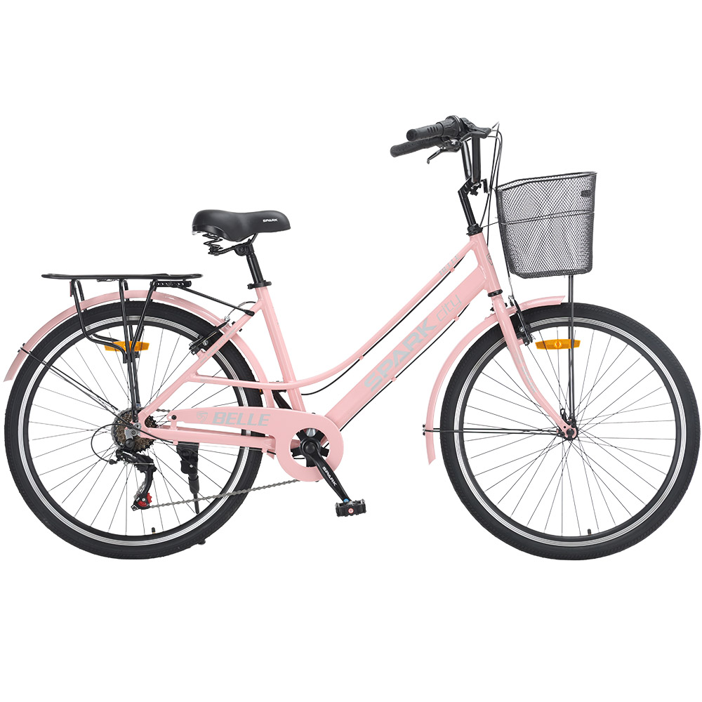 Купить Велосипед SPARK CITY BELLE (колеса - 26", алюминиевая рама - 17") персиковый