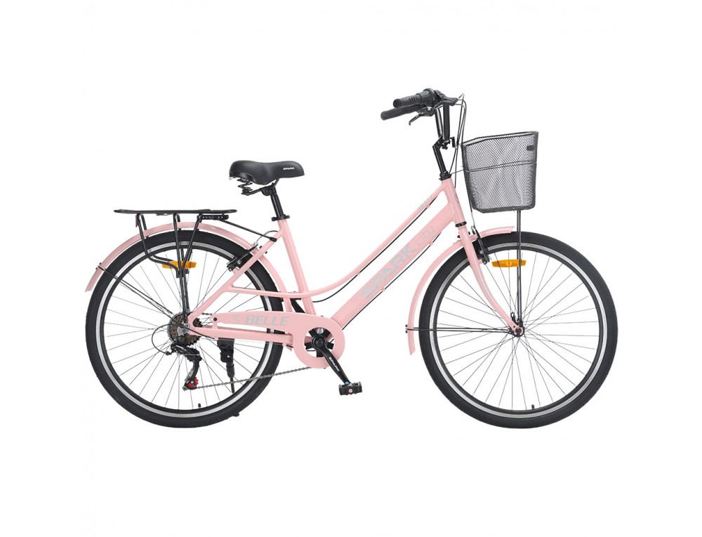 Велосипед SPARK CITY BELLE (колеса - 26", алюминиевая рама - 17") персиковый