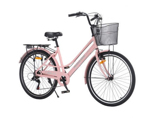 Велосипед SPARK CITY BELLE (колеса - 26", алюминиевая рама - 17") персиковый