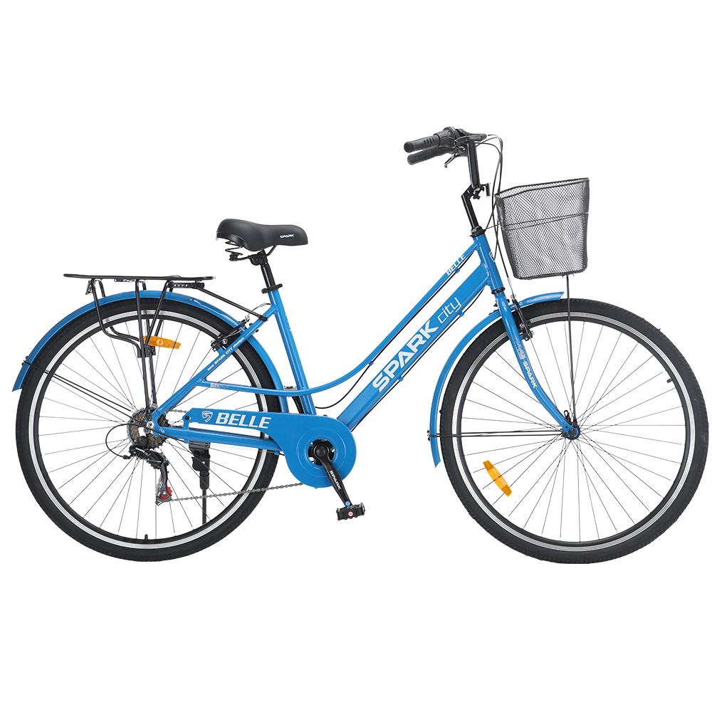 Купить Велосипед SPARK CITY BELLE (колеса - 28", алюминиевая рама - 18") синий