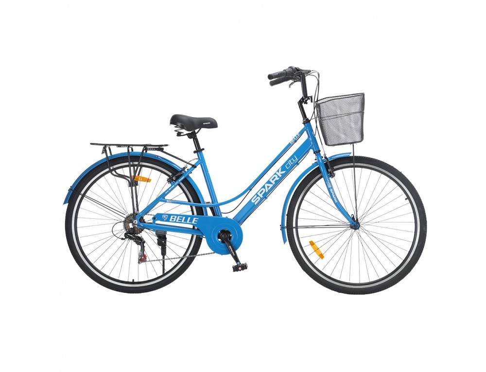 Велосипед SPARK CITY BELLE (колеса - 28", алюминиевая рама - 18") синий