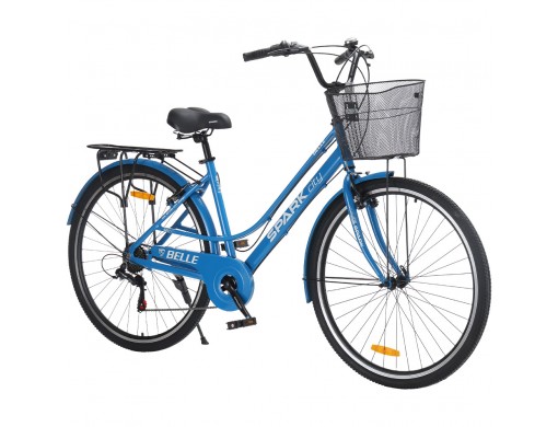 Велосипед SPARK CITY BELLE (колеса - 28", алюминиевая рама - 18") синий