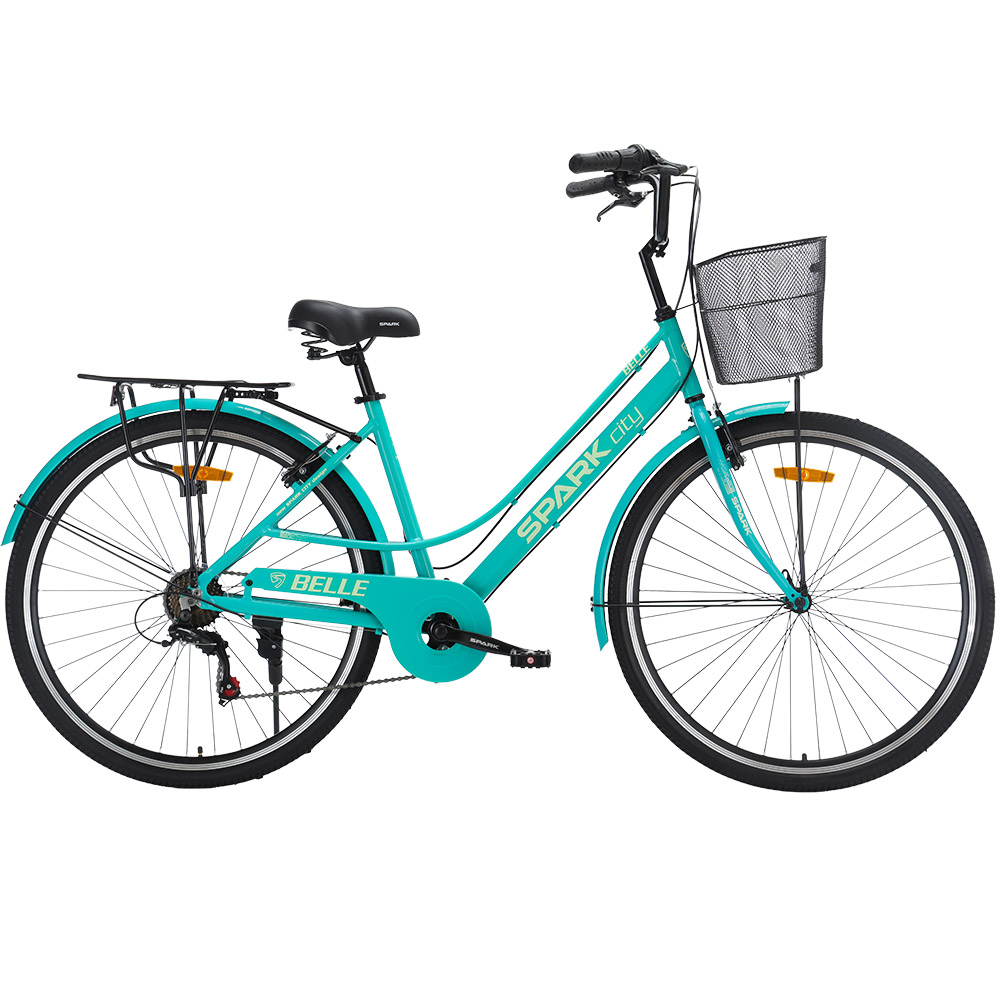 Купить Велосипед SPARK CITY BELLE (колеса - 28", алюминиевая рама - 18") бирюзовый