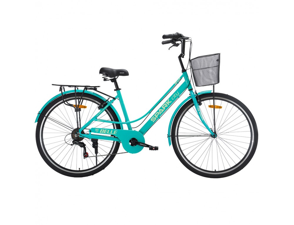 Велосипед SPARK CITY BELLE (колеса - 28", алюминиевая рама - 18") бирюзовый