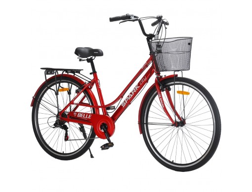 Велосипед SPARK CITY BELLE (колеса - 28", алюминиевая рама - 18") красный