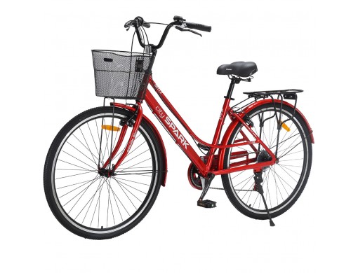 Велосипед SPARK CITY BELLE (колеса - 28", алюминиевая рама - 18") красный