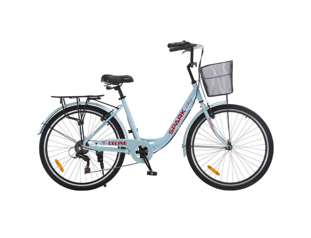 Велосипед SPARK CITY CELINE (колеса - 26", алюминиевая рама - 17") голубой