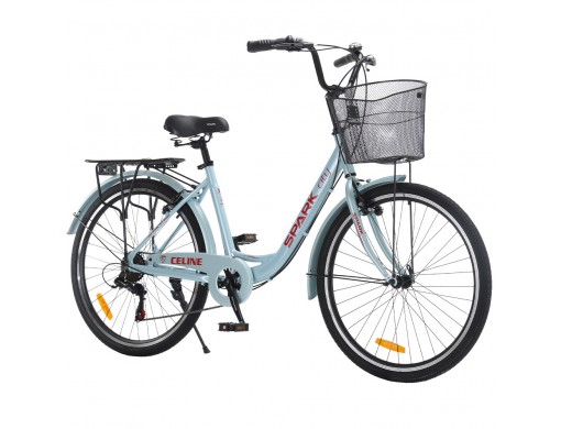 Велосипед SPARK CITY CELINE (колеса - 26", алюминиевая рама - 17") голубой