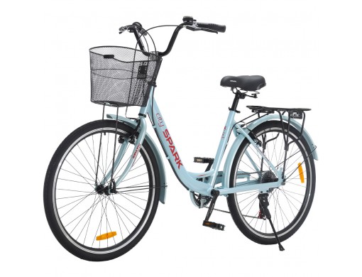 Велосипед SPARK CITY CELINE (колеса - 26", алюминиевая рама - 17") голубой