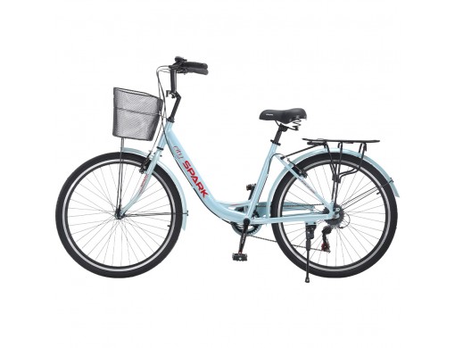 Велосипед SPARK CITY CELINE (колеса - 26", алюминиевая рама - 17") голубой