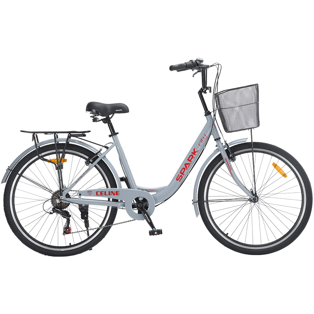 Купить Велосипед SPARK CITY CELINE (колеса - 26", алюминиевая рама - 17") светло-серый
