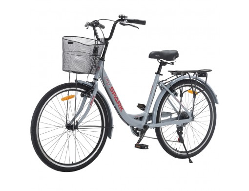 Велосипед SPARK CITY CELINE (колеса - 26", алюминиевая рама - 17") светло-серый