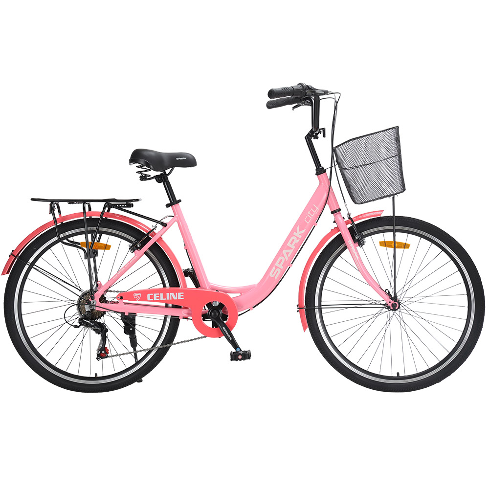 Купить Велосипед SPARK CITY CELINE (колеса - 26", алюминиевая рама - 17") розовый