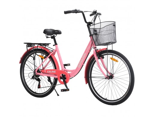Велосипед SPARK CITY CELINE (колеса - 26", алюминиевая рама - 17") розовый