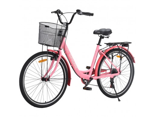 Велосипед SPARK CITY CELINE (колеса - 26", алюминиевая рама - 17") розовый