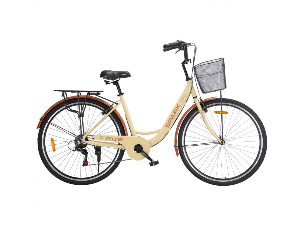 Велосипед SPARK CITY CELINE (колеса - 28", алюминиевая рама - 18") бежевый