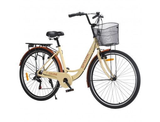 Велосипед SPARK CITY CELINE (колеса - 28", алюминиевая рама - 18") бежевый