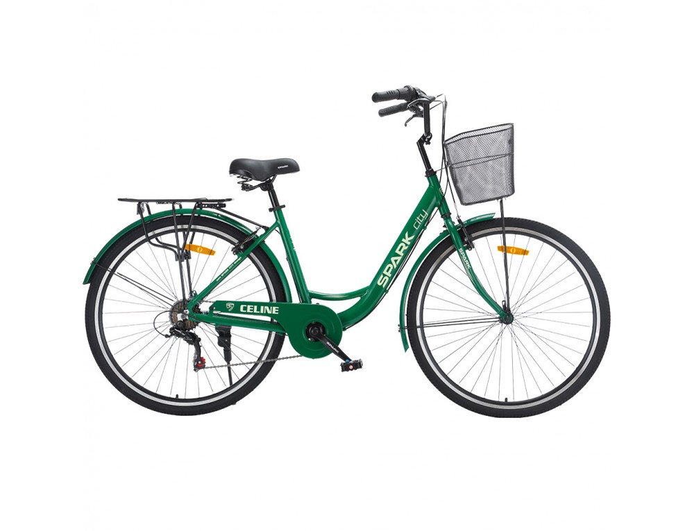 Велосипед SPARK CITY CELINE (колеса - 28", алюминиевая рама - 18") зелёный
