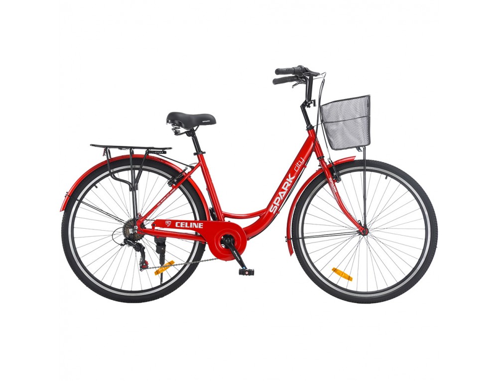 Велосипед SPARK CITY CELINE (колеса - 28", алюминиевая рама - 18") красный