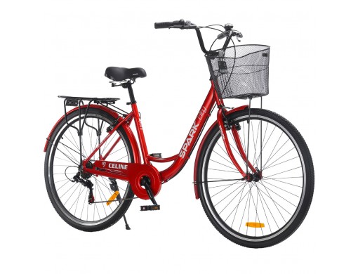 Велосипед SPARK CITY CELINE (колеса - 28", алюминиевая рама - 18") красный