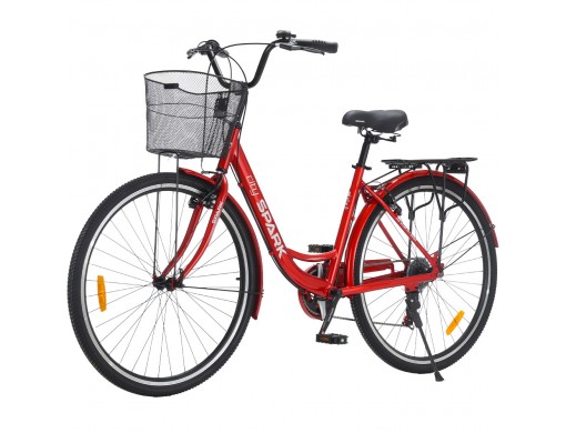 Велосипед SPARK CITY CELINE (колеса - 28", алюминиевая рама - 18") красный