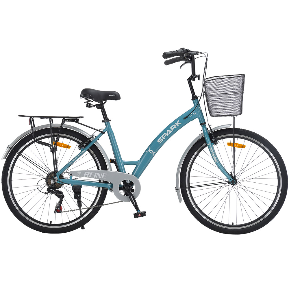 Купить Велосипед SPARK CITY REINE (колеса - 26", алюминиевая рама - 17") голубой