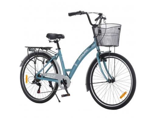 Велосипед SPARK CITY REINE (колеса - 26", алюминиевая рама - 17") голубой