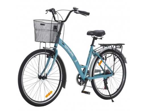 Велосипед SPARK CITY REINE (колеса - 26", алюминиевая рама - 17") голубой