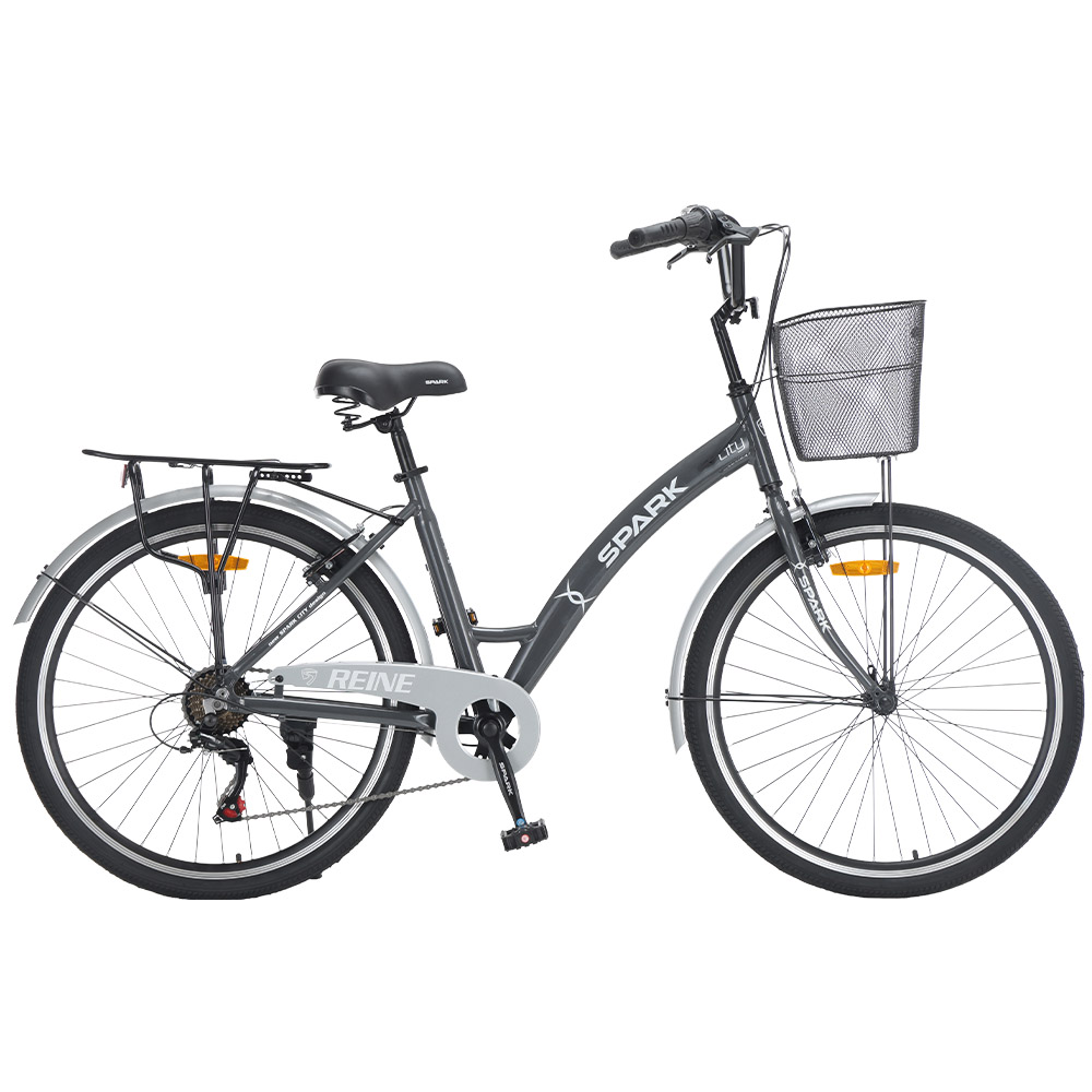 Купить Велосипед SPARK CITY REINE (колеса - 26", алюминиевая рама - 17") графитовый