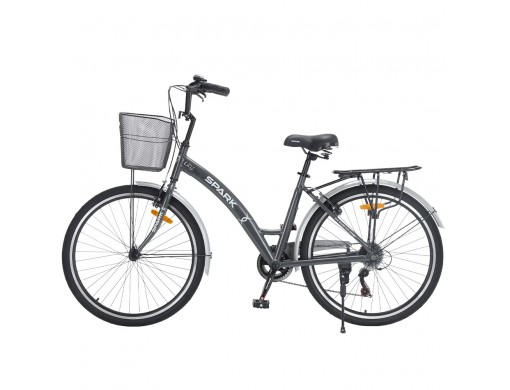 Велосипед SPARK CITY REINE (колеса - 26", алюминиевая рама - 17") графитовый