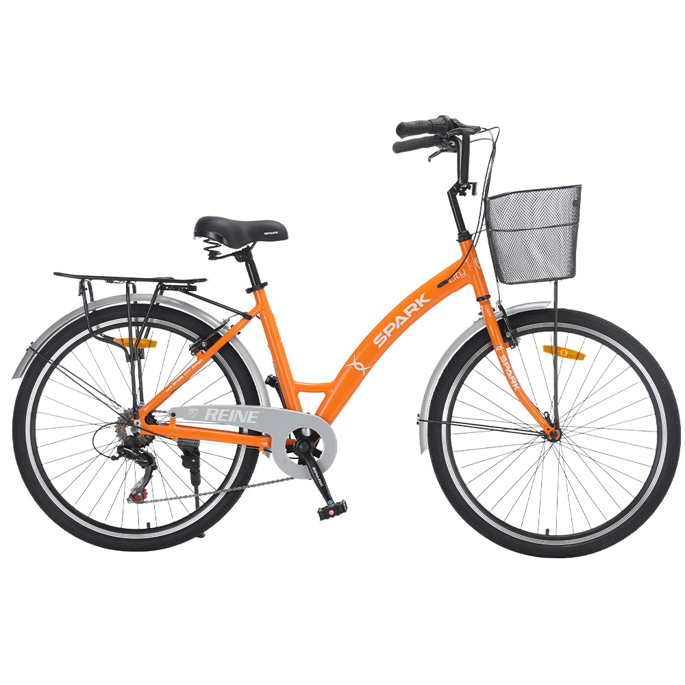 Купить Велосипед SPARK CITY REINE (колеса - 26", алюминиевая рама - 17") оранжевый