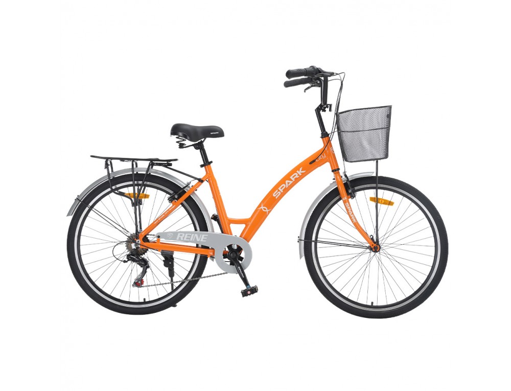 Велосипед SPARK CITY REINE (колеса - 26", алюминиевая рама - 17") оранжевый