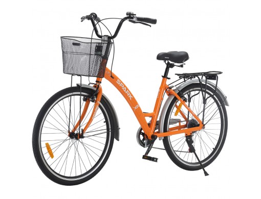 Велосипед SPARK CITY REINE (колеса - 26", алюминиевая рама - 17") оранжевый