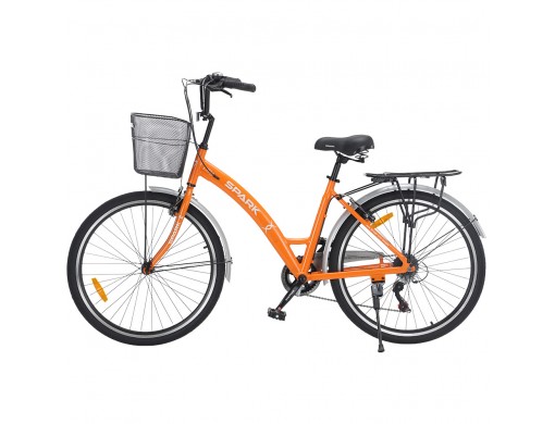 Велосипед SPARK CITY REINE (колеса - 26", алюминиевая рама - 17") оранжевый