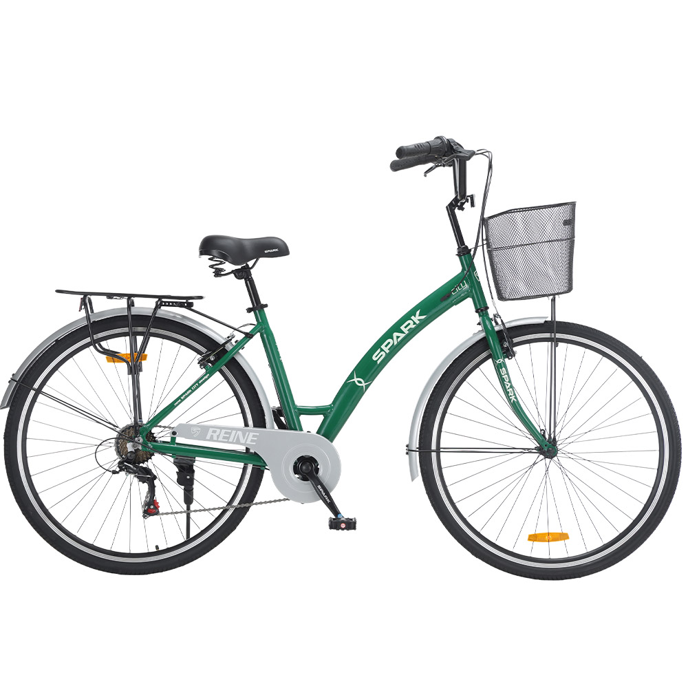 Купить Велосипед SPARK CITY REINE (колеса - 28", алюминиевая рама - 18") зелёный