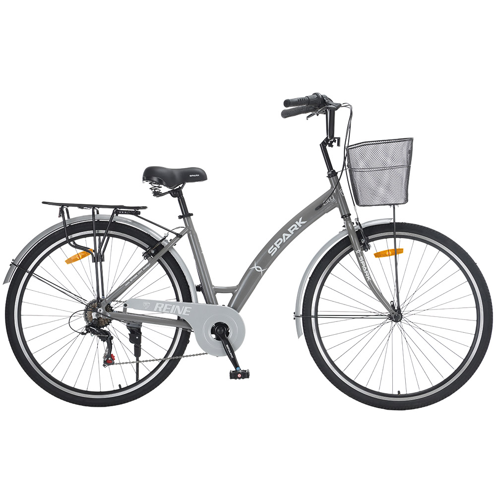 Купить Велосипед SPARK CITY REINE (колеса - 28", алюминиевая рама - 18") серый