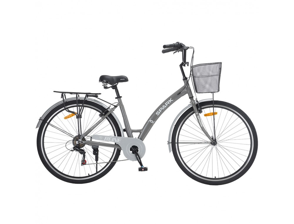Велосипед SPARK CITY REINE (колеса - 28", алюминиевая рама - 18") серый