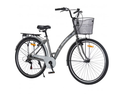 Велосипед SPARK CITY REINE (колеса - 28", алюминиевая рама - 18") серый