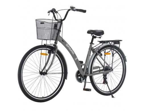 Велосипед SPARK CITY REINE (колеса - 28", алюминиевая рама - 18") серый