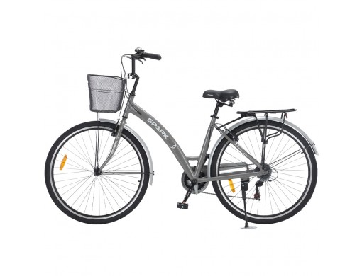 Велосипед SPARK CITY REINE (колеса - 28", алюминиевая рама - 18") серый
