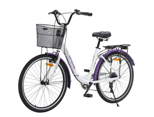 Велосипед SPARK CITY TEYA (колеса - 26", алюминиевая рама - 17") белый