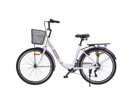Велосипед SPARK CITY TEYA (колеса - 26", алюминиевая рама - 17") белый