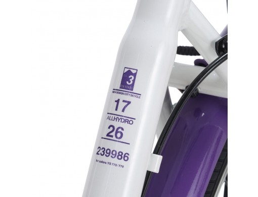 Велосипед SPARK CITY TEYA (колеса - 26", алюминиевая рама - 17") белый