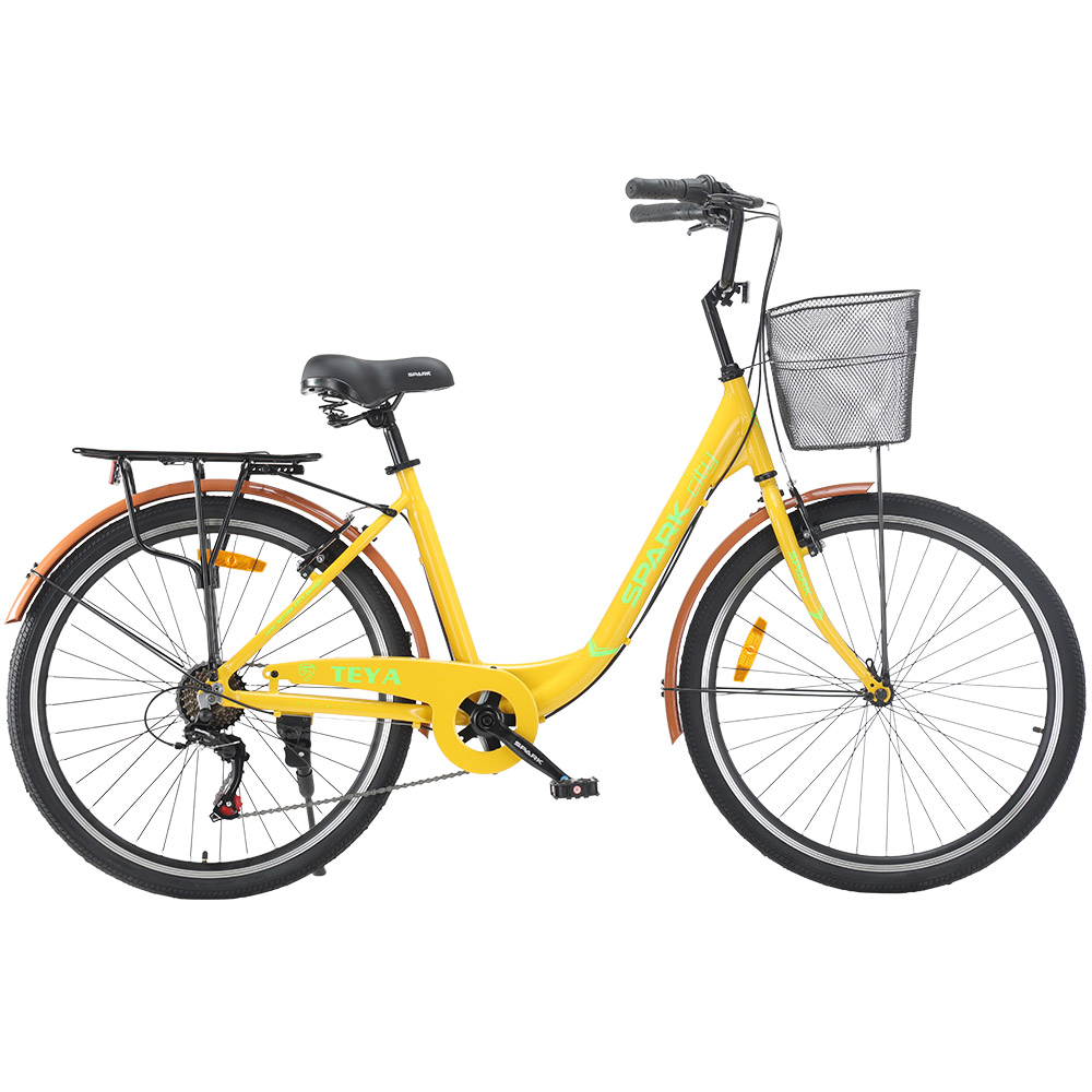 Купить Велосипед SPARK CITY TEYA (колеса - 26", алюминиевая рама - 17") жёлтый