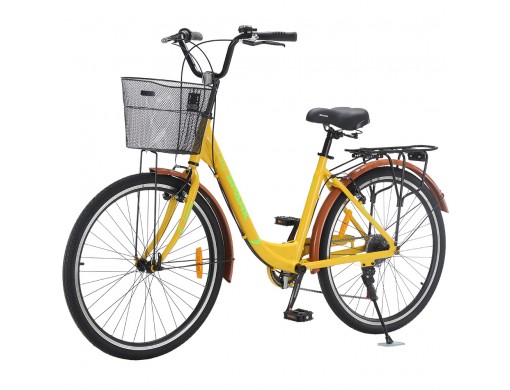 Велосипед SPARK CITY TEYA (колеса - 26", алюминиевая рама - 17") жёлтый