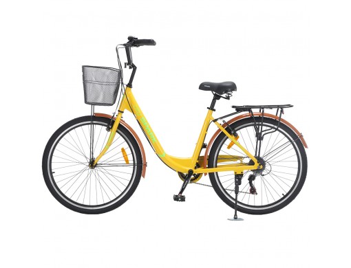 Велосипед SPARK CITY TEYA (колеса - 26", алюминиевая рама - 17") жёлтый