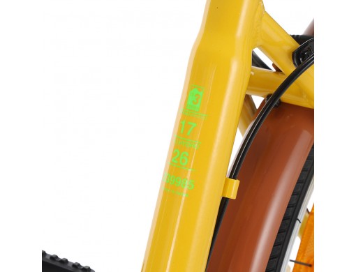 Велосипед SPARK CITY TEYA (колеса - 26", алюминиевая рама - 17") жёлтый