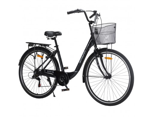 Велосипед SPARK CITY TEYA (колеса - 28", алюминиевая рама - 18") чёрный