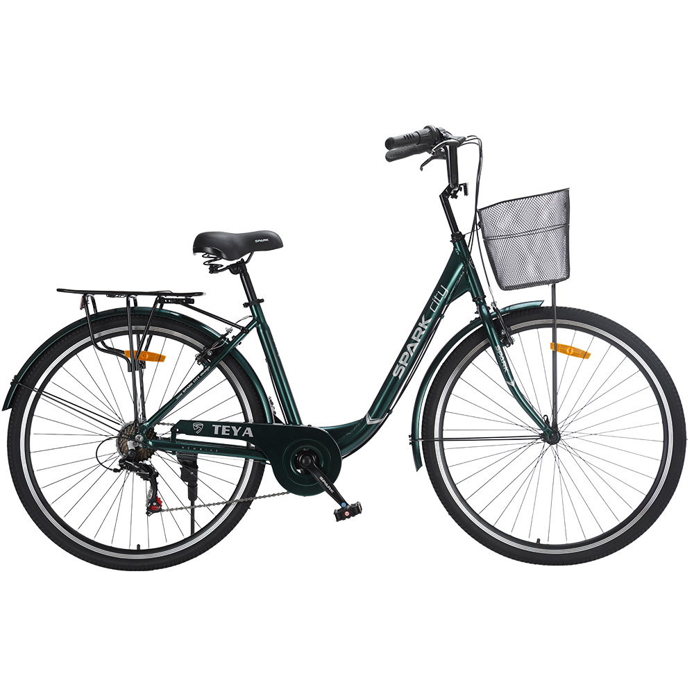 Купить Велосипед SPARK CITY TEYA (колеса - 28", алюминиевая рама - 18") тёмно-зелёный
