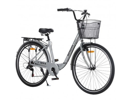 Велосипед SPARK CITY TEYA (колеса - 28", алюминиевая рама - 18") серый